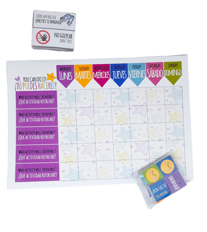 Tablero de Logros Imantado - Rutina Semanal para Niños